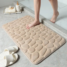 Non-Slip Cobblestone Memory Foam Bathroom Rug