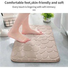 Non-Slip Cobblestone Memory Foam Bathroom Rug