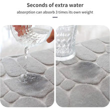 Non-Slip Cobblestone Memory Foam Bathroom Rug
