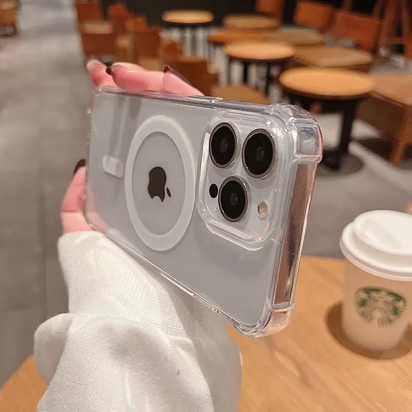 MagSafe Magnetic Wireless Charging Case for iPhone – Shockproof & Protective
