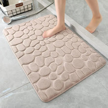 Non-Slip Cobblestone Memory Foam Bathroom Rug