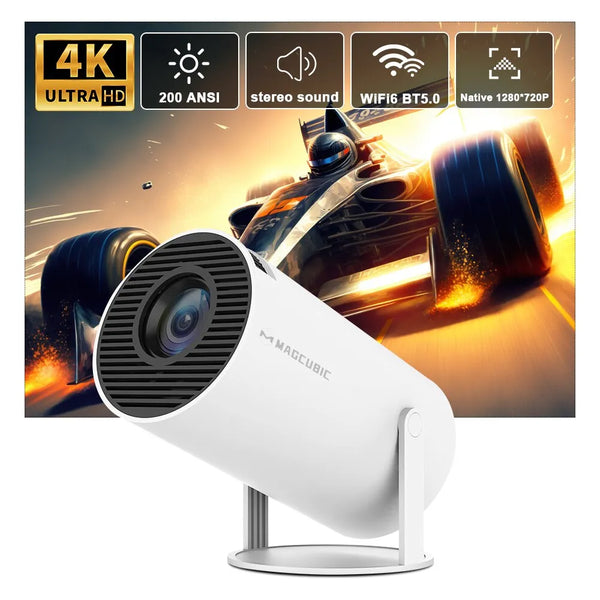 Magcubic 4K Android 11 Projector – Smart Home Cinema with WiFi 6 & Bluetooth 5.0