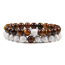 Couple Bracelets - Lava Stone & Tiger Eye Beaded Jewellery