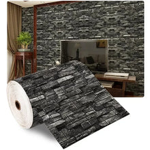 3D Brick Wallpaper – Self-Adhesive Waterproof Foam Wall Sticker for Home Decor