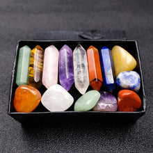 14pcs Healing Stones Set - Quartz Crystals & Rose Gems for Meditation & Decor