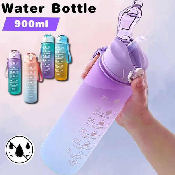 750ML Time Marker Sports Water Bottle - Leak-proof & BPA-Free