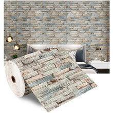 3D Brick Wallpaper – Self-Adhesive Waterproof Foam Wall Sticker for Home Decor